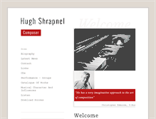 Tablet Screenshot of hughshrapnel.com